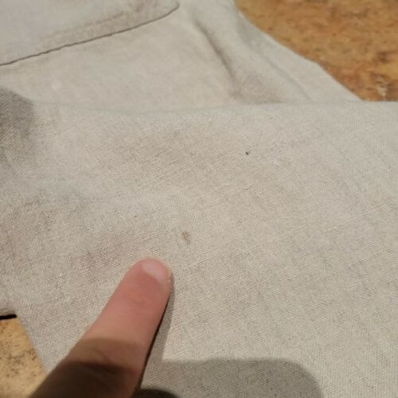 J. Jill Linen Women's Size 6P Crop Pants Beige Zip Drawstring Waist Pockets - Picture 8 of 12